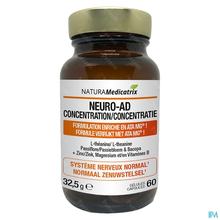 Neuro-ad Concentration Pot Caps 60