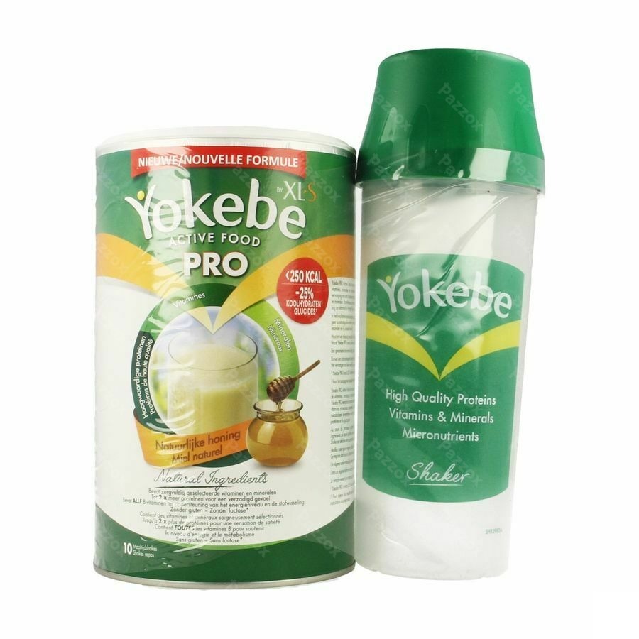 Yokebe Pro By Xls Miel Naturel 400g + Shaker
