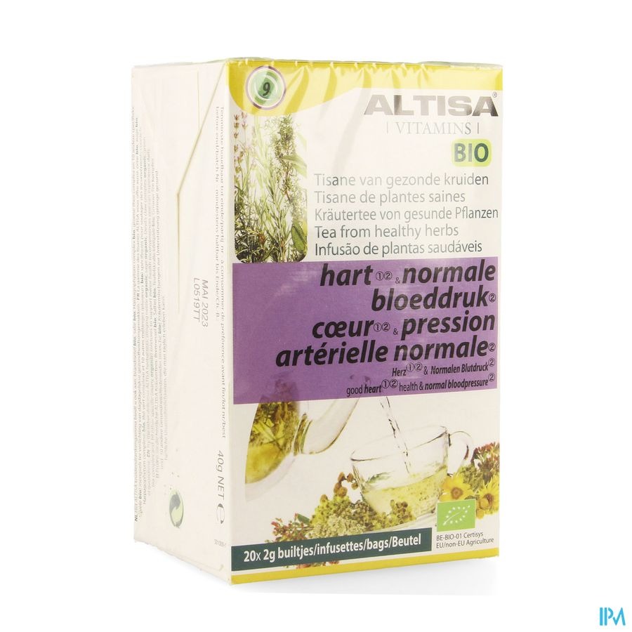 Altisa Tisane Pression Sanguine Bio 20x2g