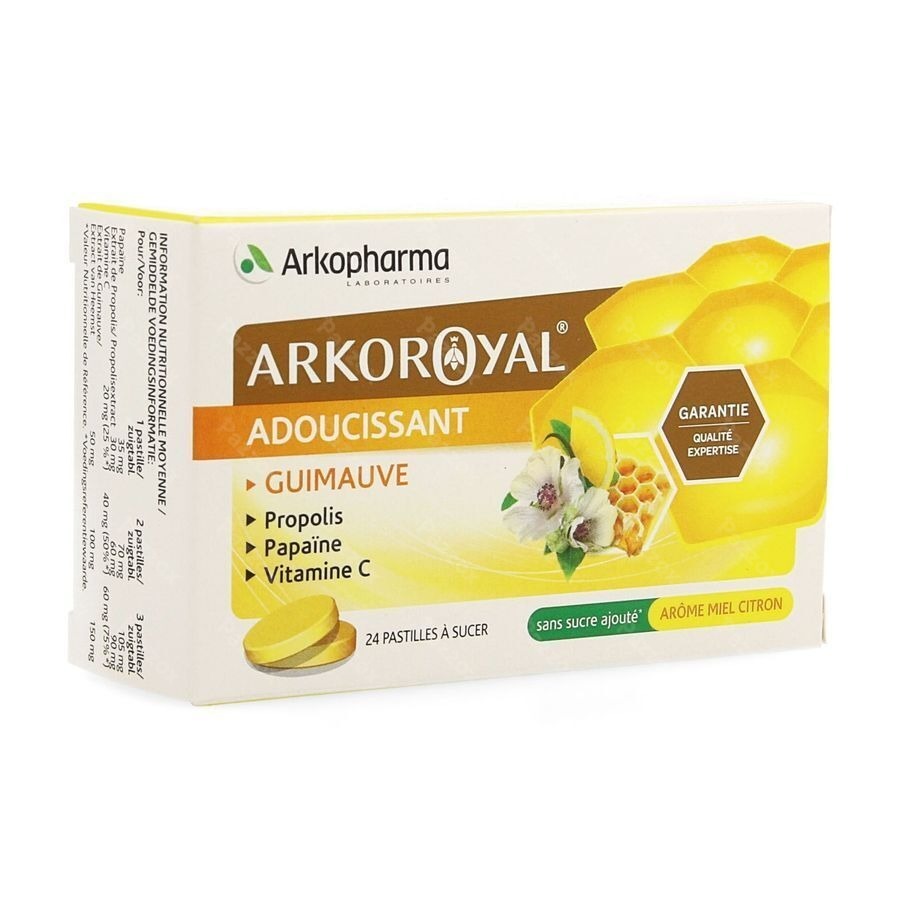 Arkoroyal Propolis Papaine Miel Pastilles 24
