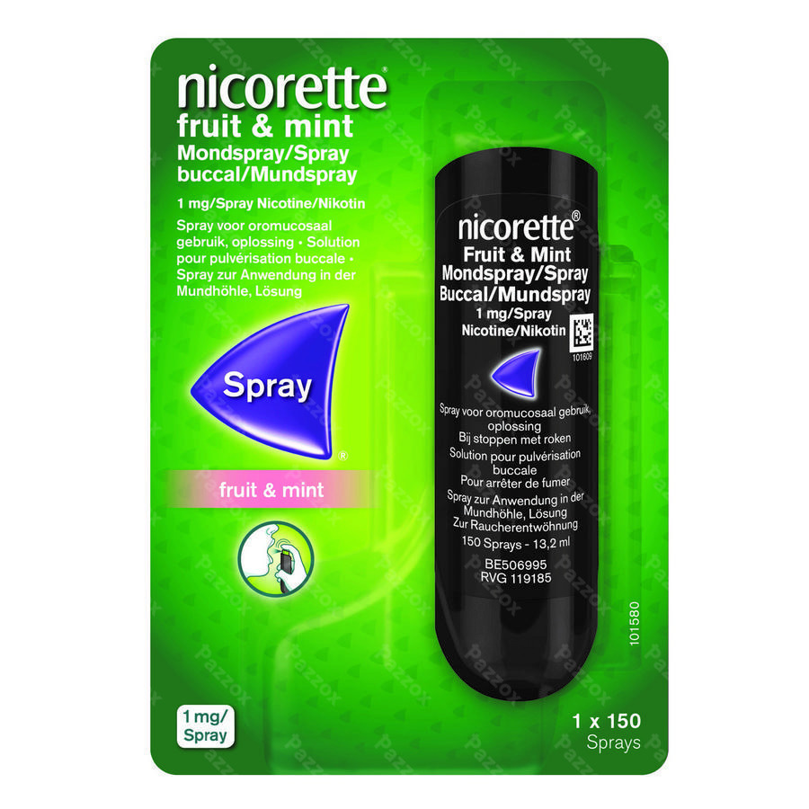Nicorette Fruit & Mint 1mg/spray  (150 sprays) 