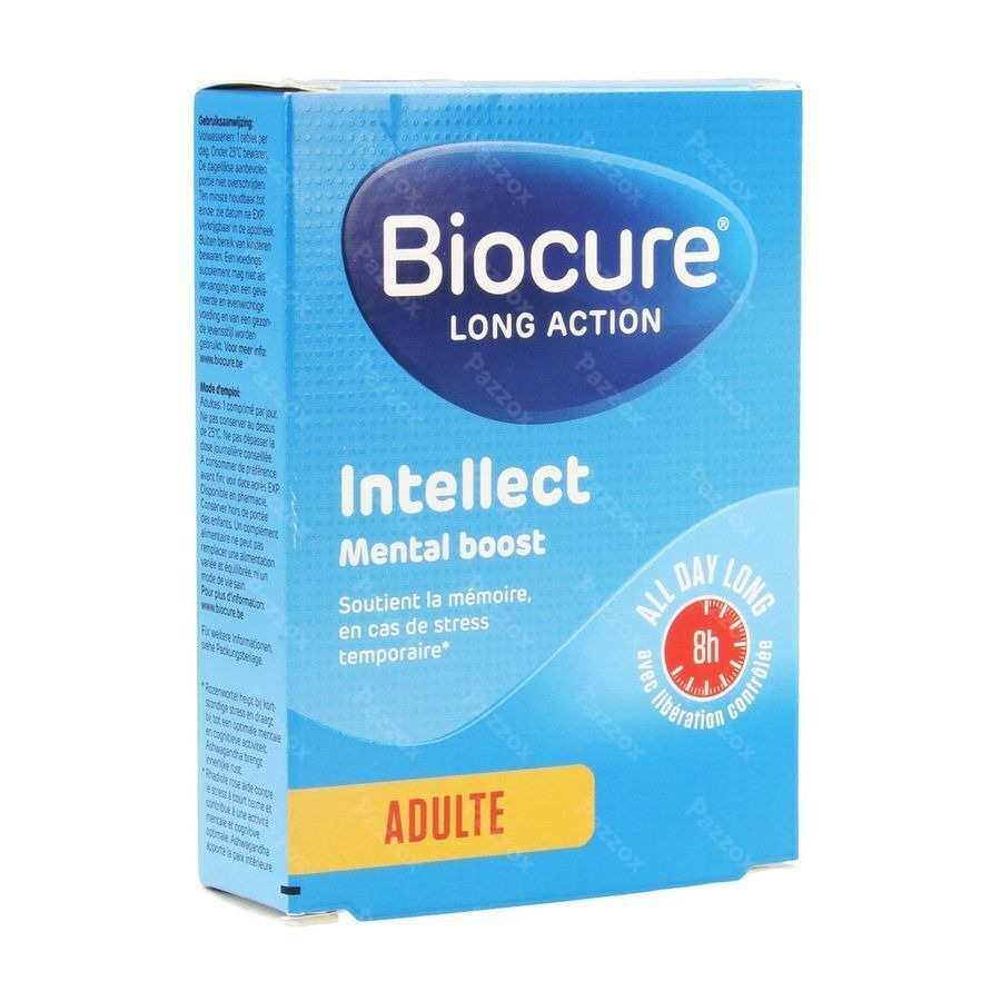 Biocure Long Action Intellect Mental Boost 30 Comprimés