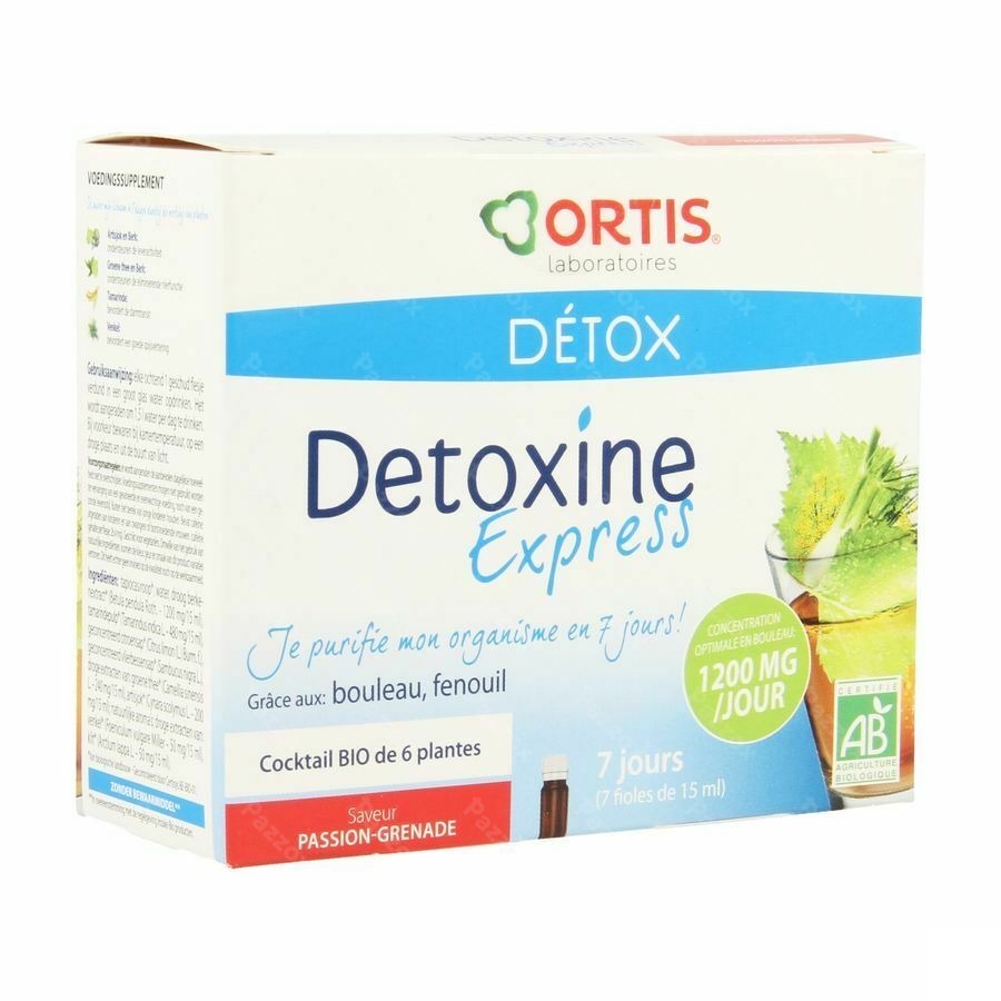 Ortis Detoxine Express Pas Gre Bio 7x15ml