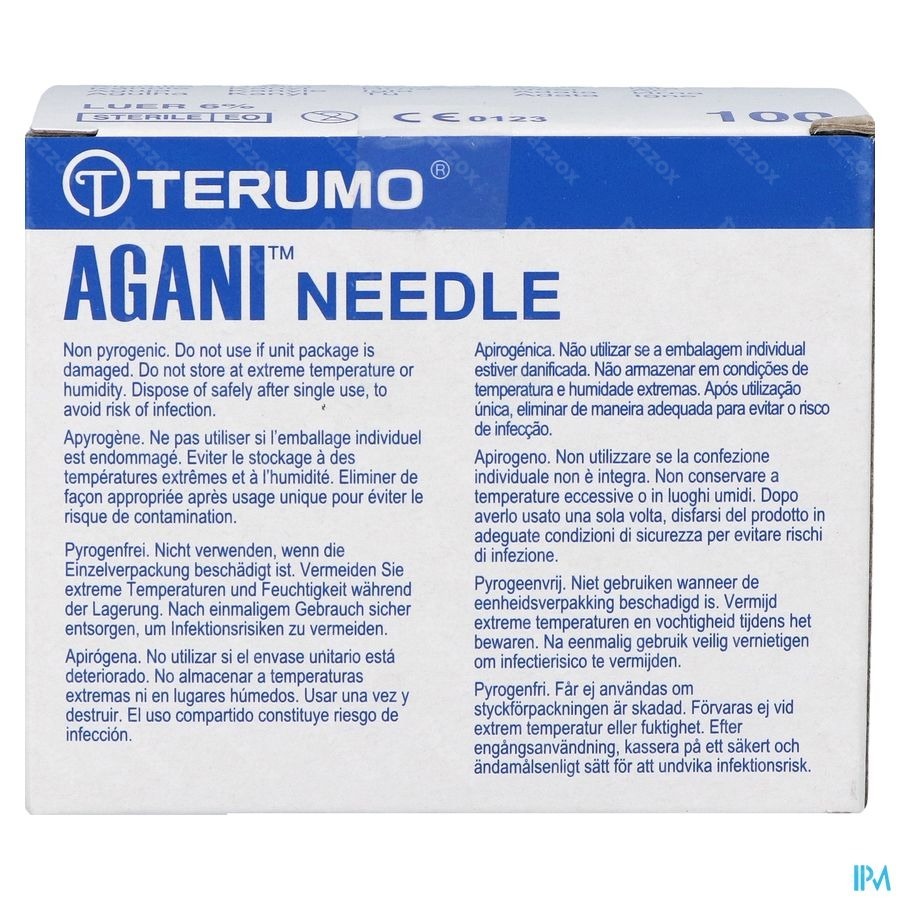 Terumo Aiguille Agani 24g 1 Rb Mauve 100