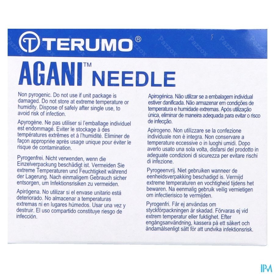 Terumo Aiguille Agani 25g 1 Rb Orange 100
