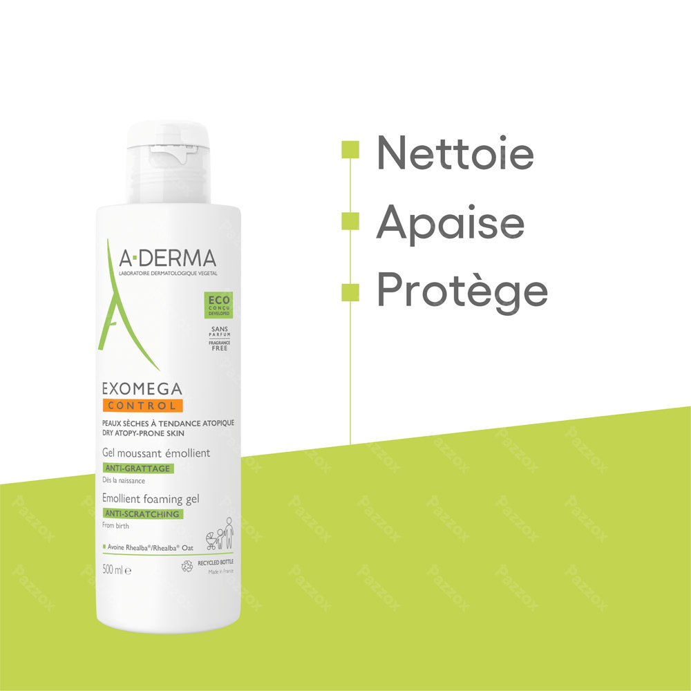 A-Derma Exomega Control Gel Emollient 500ml