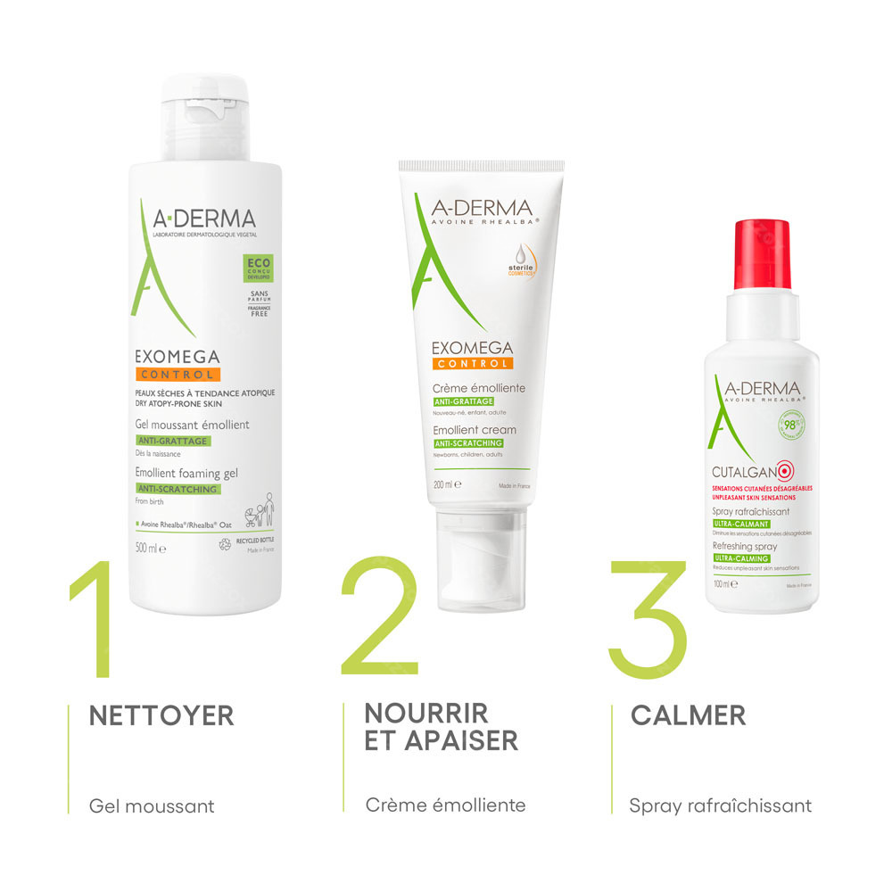 A-Derma Exomega Control Gel Emollient 500ml