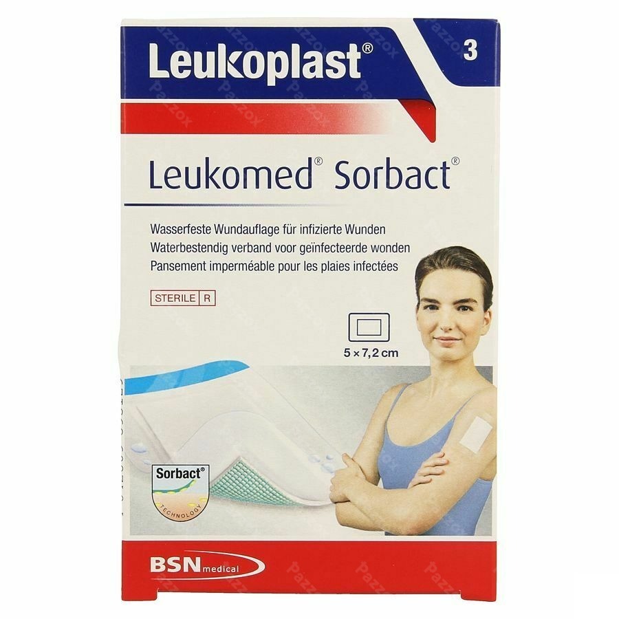 Leukomed Sorbact 5cmx7,2cm 3 Leukoplast