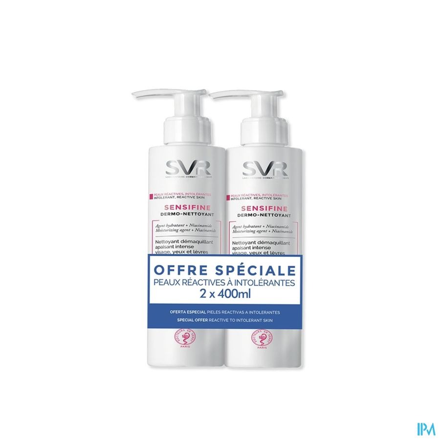 SVR Sensifine Dermo-Nettoyant Duo 2x400ml