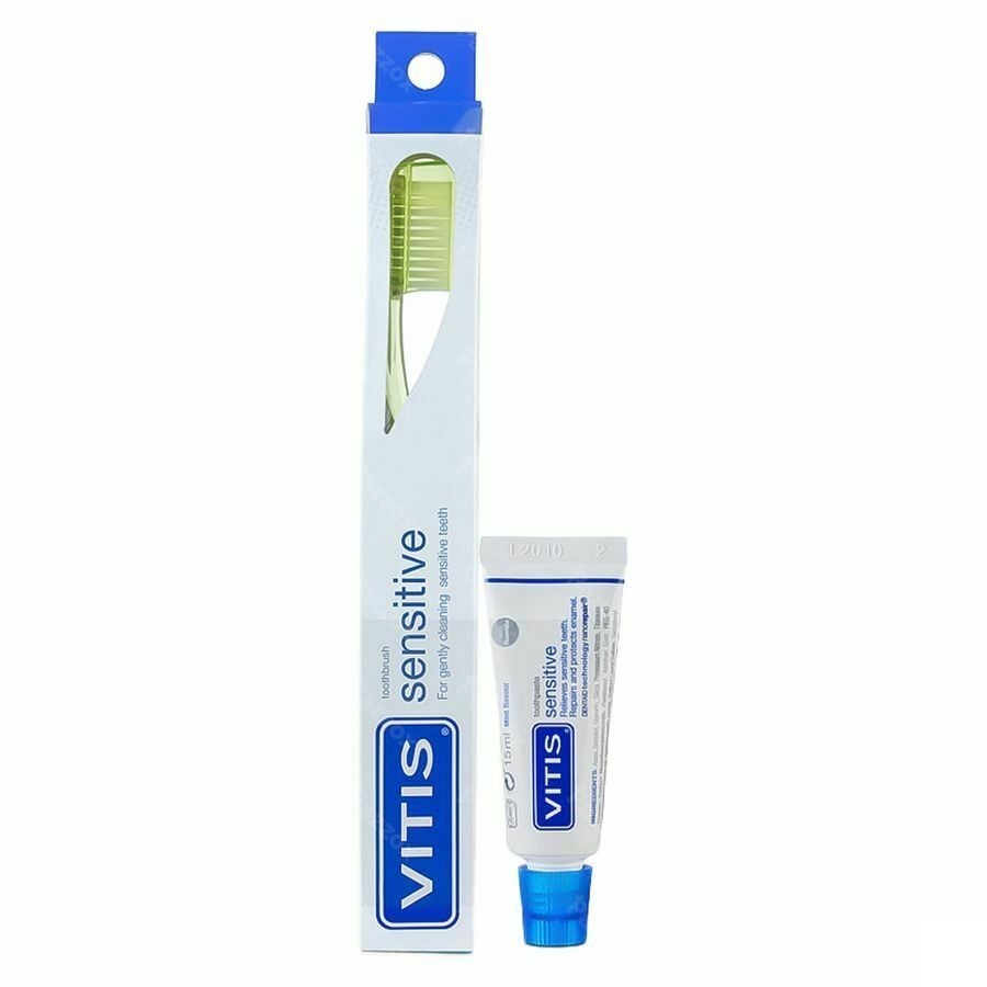 Vitis Sensitive Brosse à dents + Dentrifice 15ml