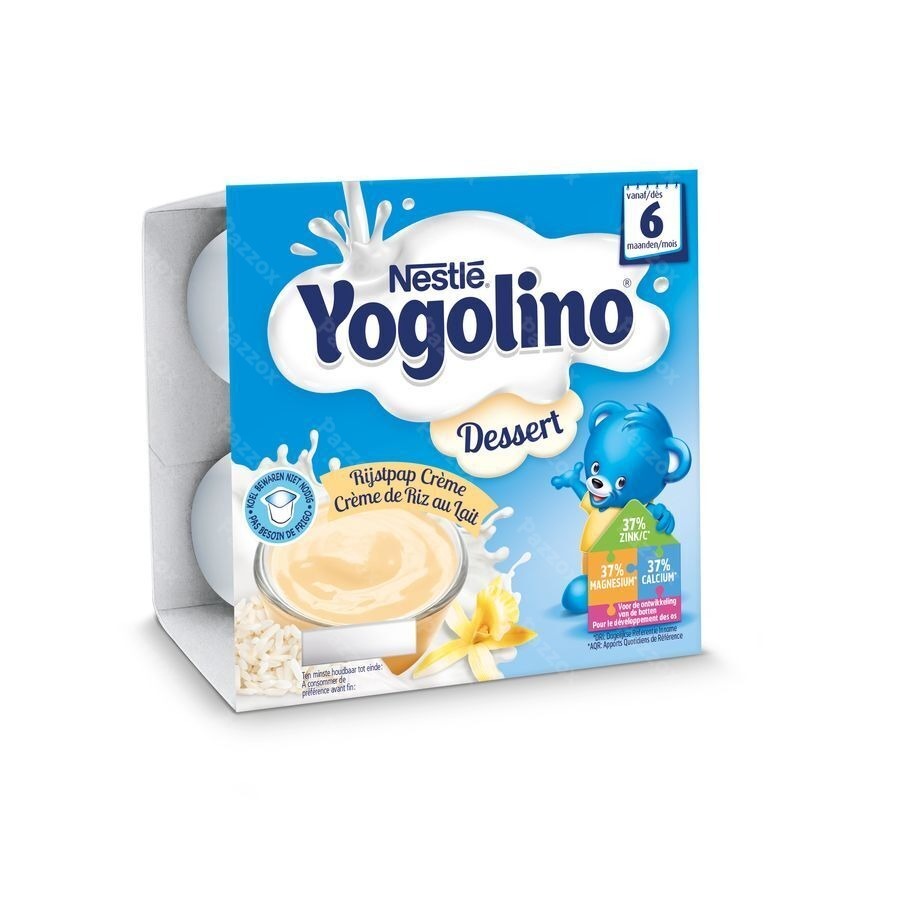 Nestle Baby Dessert Creme Riz Lait Nf Pot 4x100g