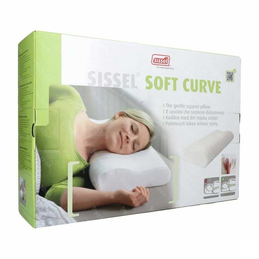 Sissel Soft Curve Compact Oreiller+taie Velours