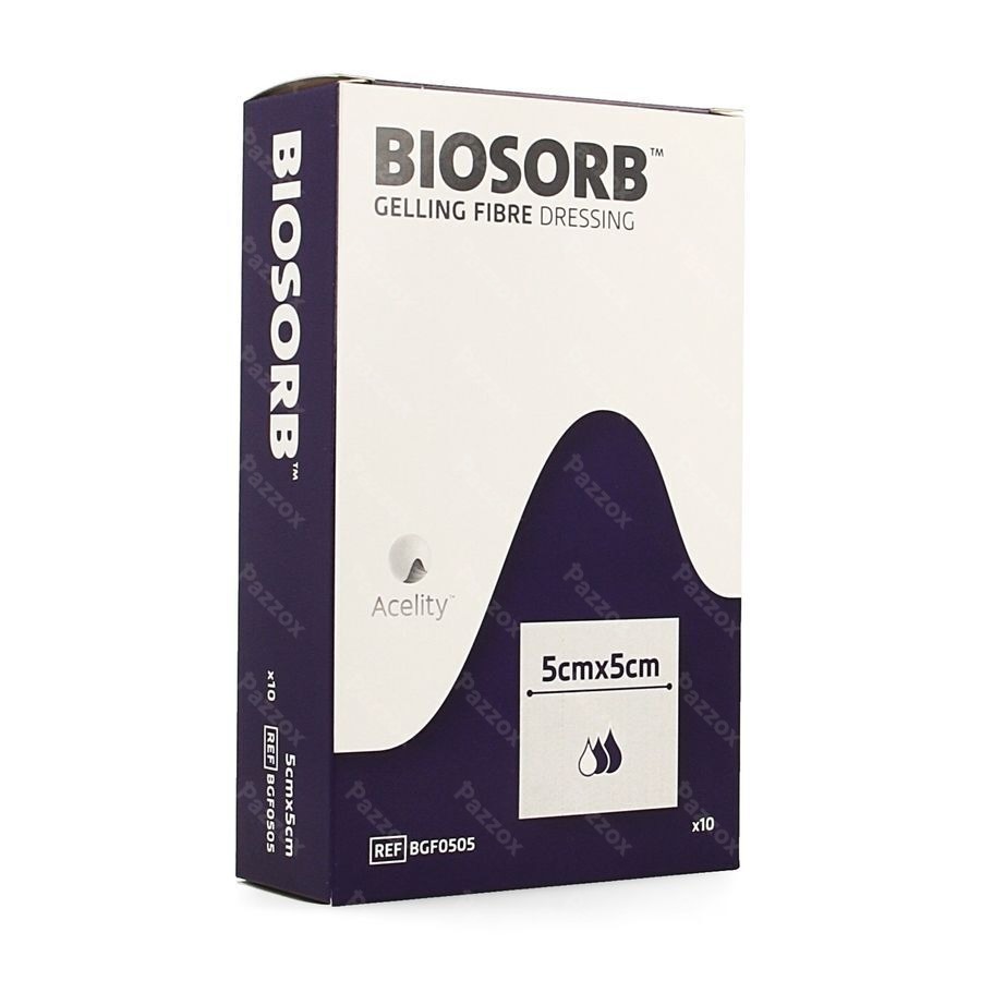 Biosorb Pans Fibre Gelifiante 5 X 5cm 10