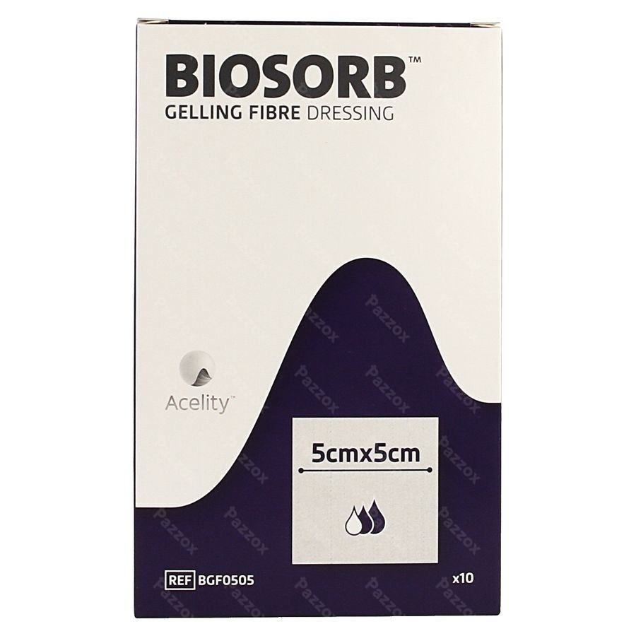Biosorb Pans Fibre Gelifiante 5 X 5cm 10