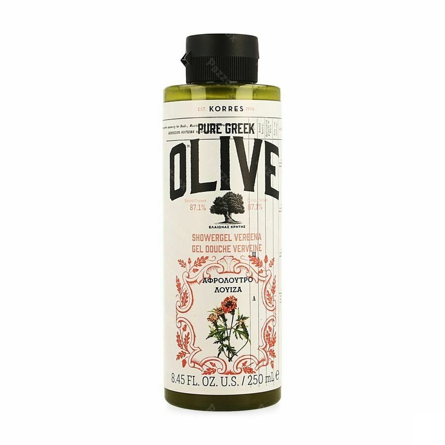 Korres Kb Gel Douche Olive Verveine 250ml