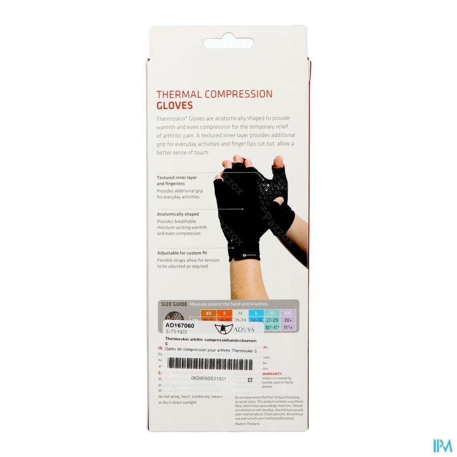 Gants Thermoskin Artritis S