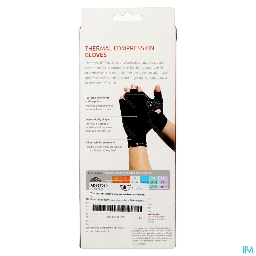 Gants Thermoskin Artritis S