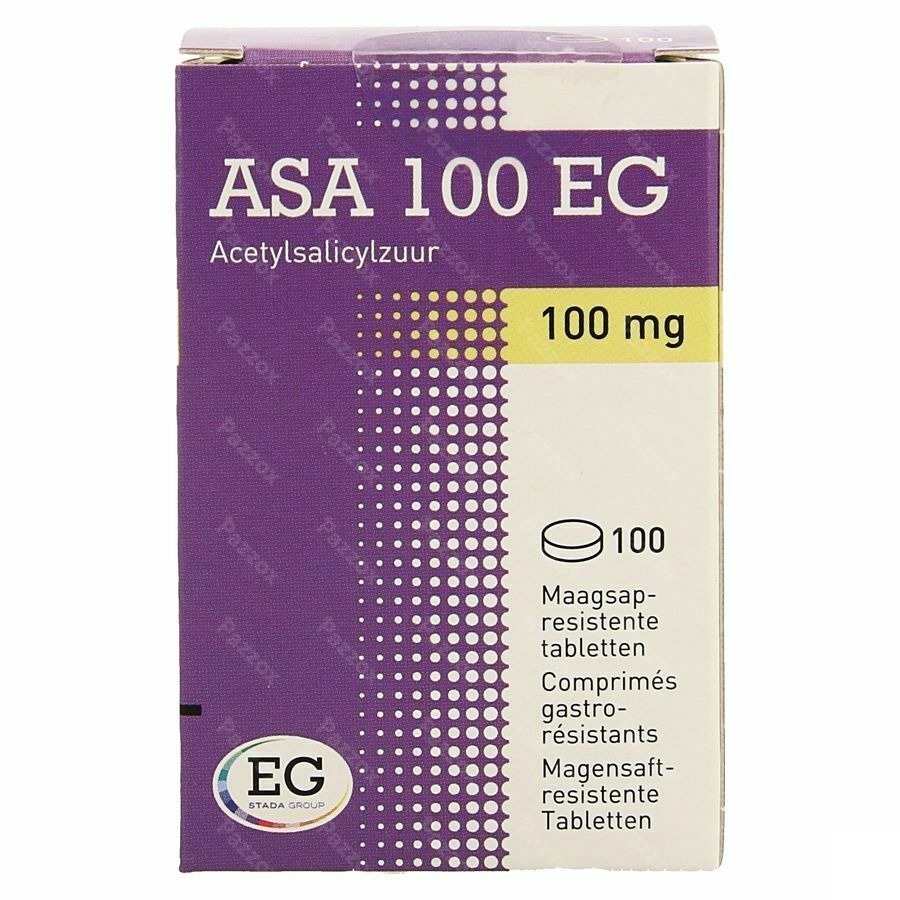 Asa 100 EG Comp Gastroresist. 100 X 100Mg Pot