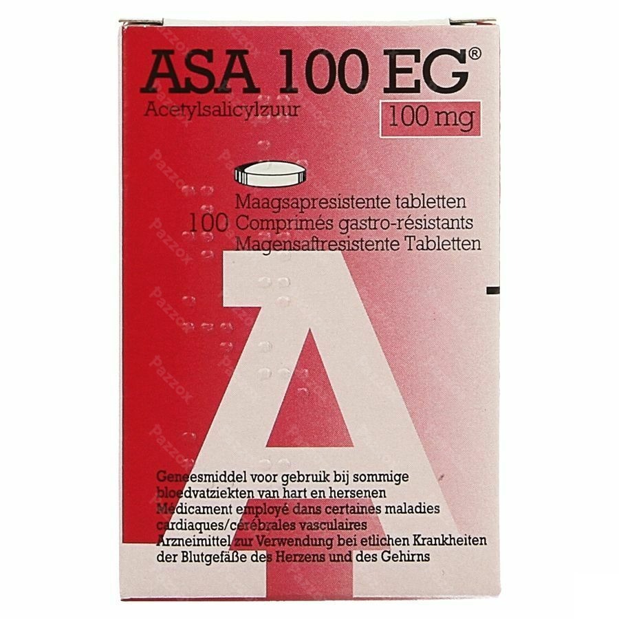 Asa 100 EG Comp Gastroresist. 100 X 100Mg Pot