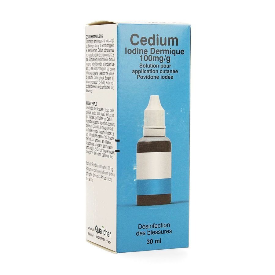 Cedium Iodine Dermal 100mg/g Sol Cutanee 30ml