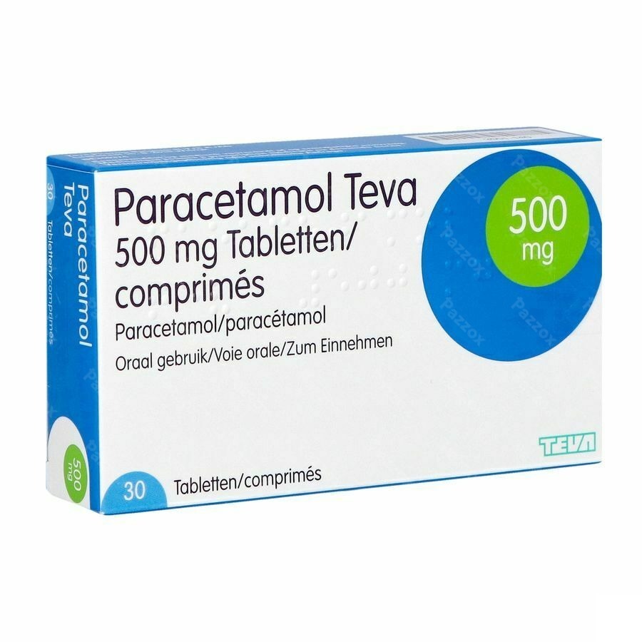 Paracetamol Teva 500mg 30 Comprimés