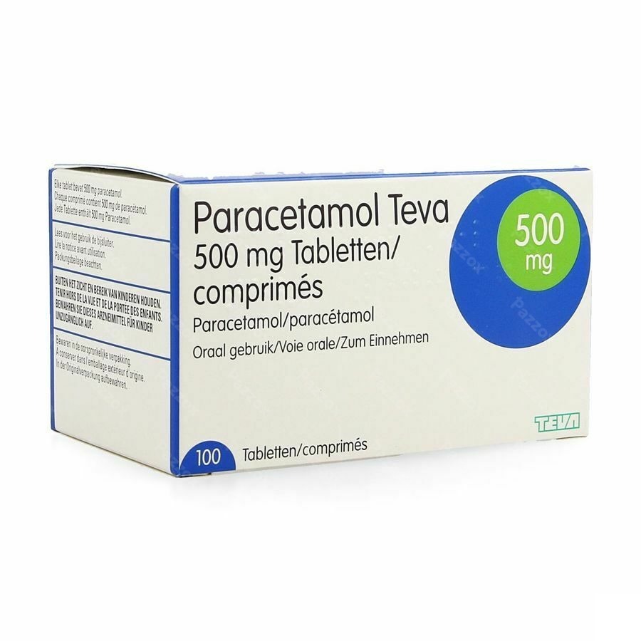 Paracetamol Teva 500mg 100 Comprimés