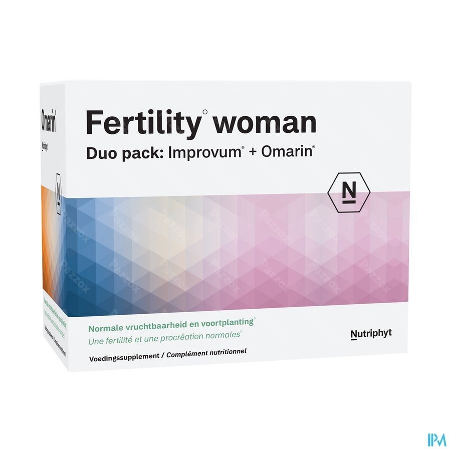 Fertility woman Duo 60 comp Improvum + 60 gélules Omarin