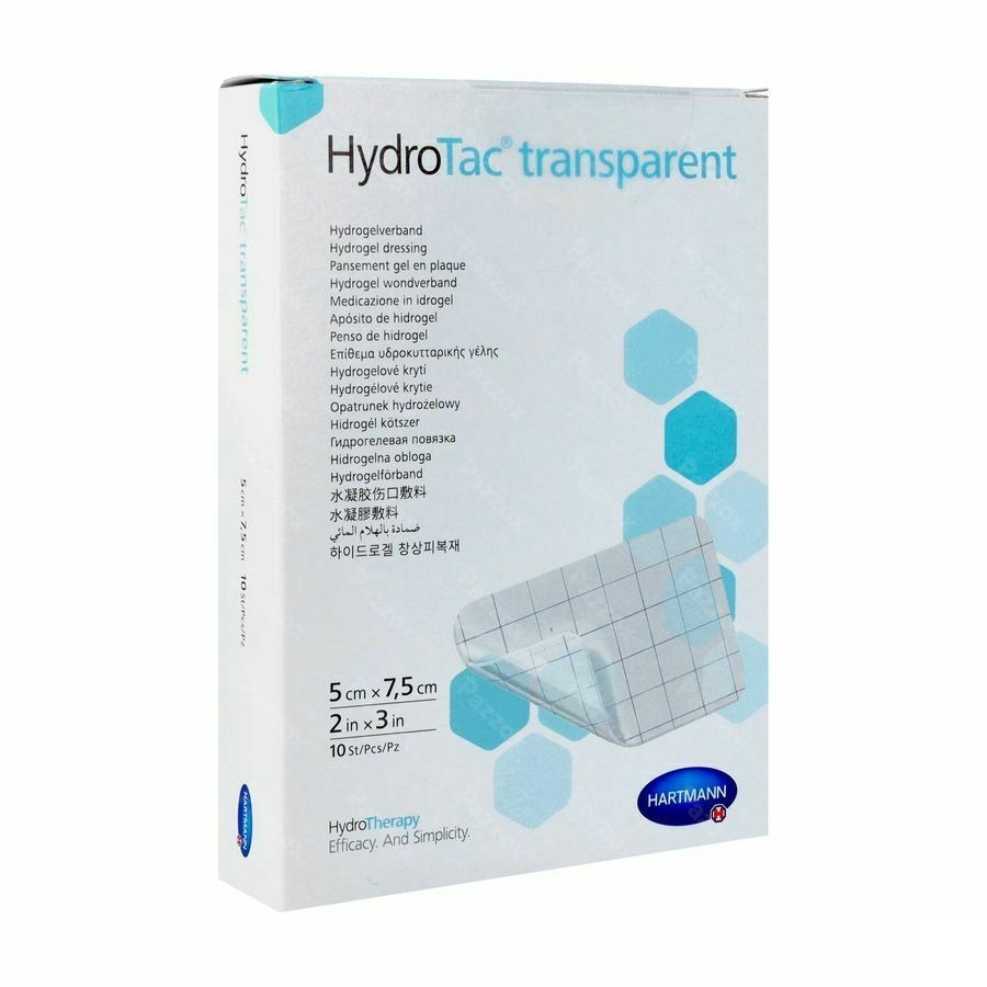 Hydrotac Transparent 5,0x7,5cm 10 6859051 Hartmann