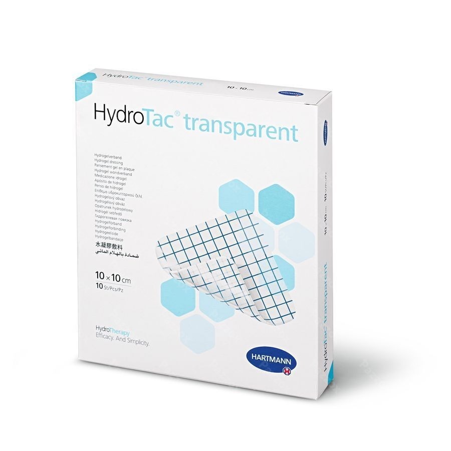Hydrotac Transparent 10x10cm 10 6859061 Hartmann
