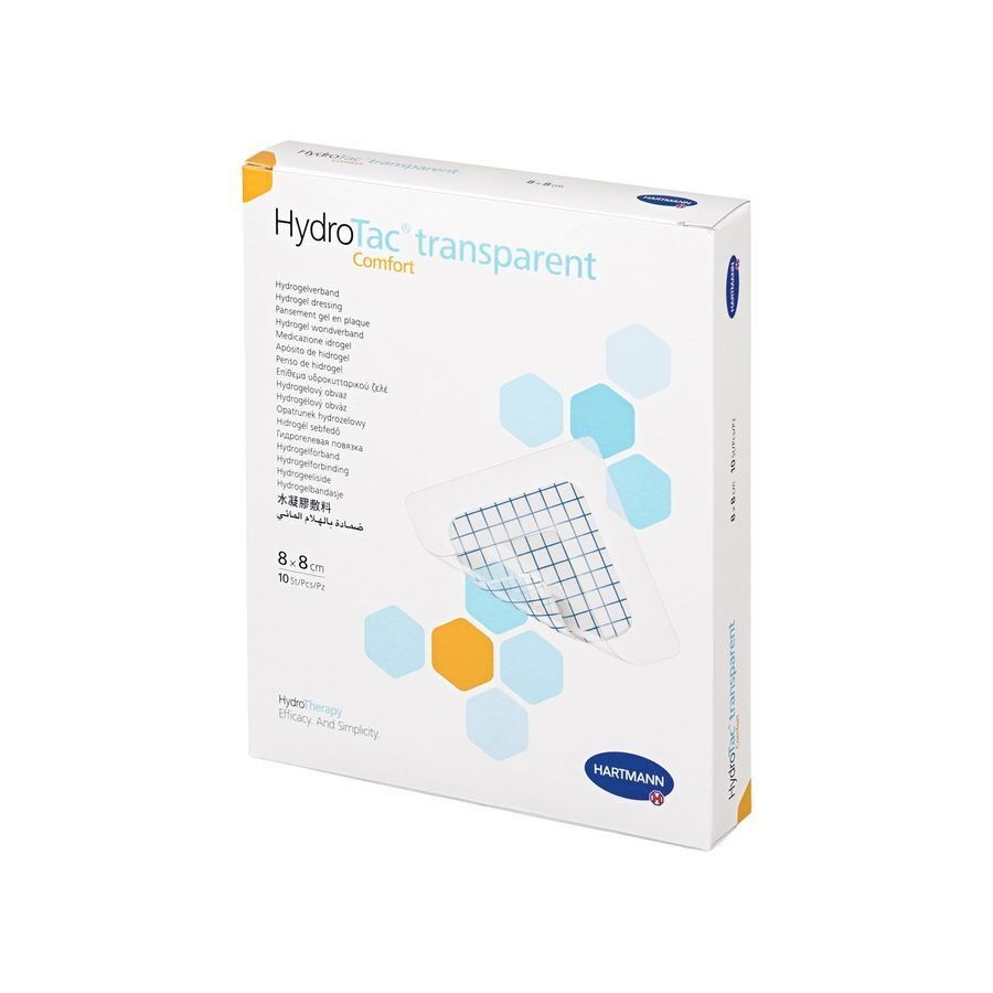 Hydrotac Transpar. Comf. 8x8cm 10 6859251 Hartmann