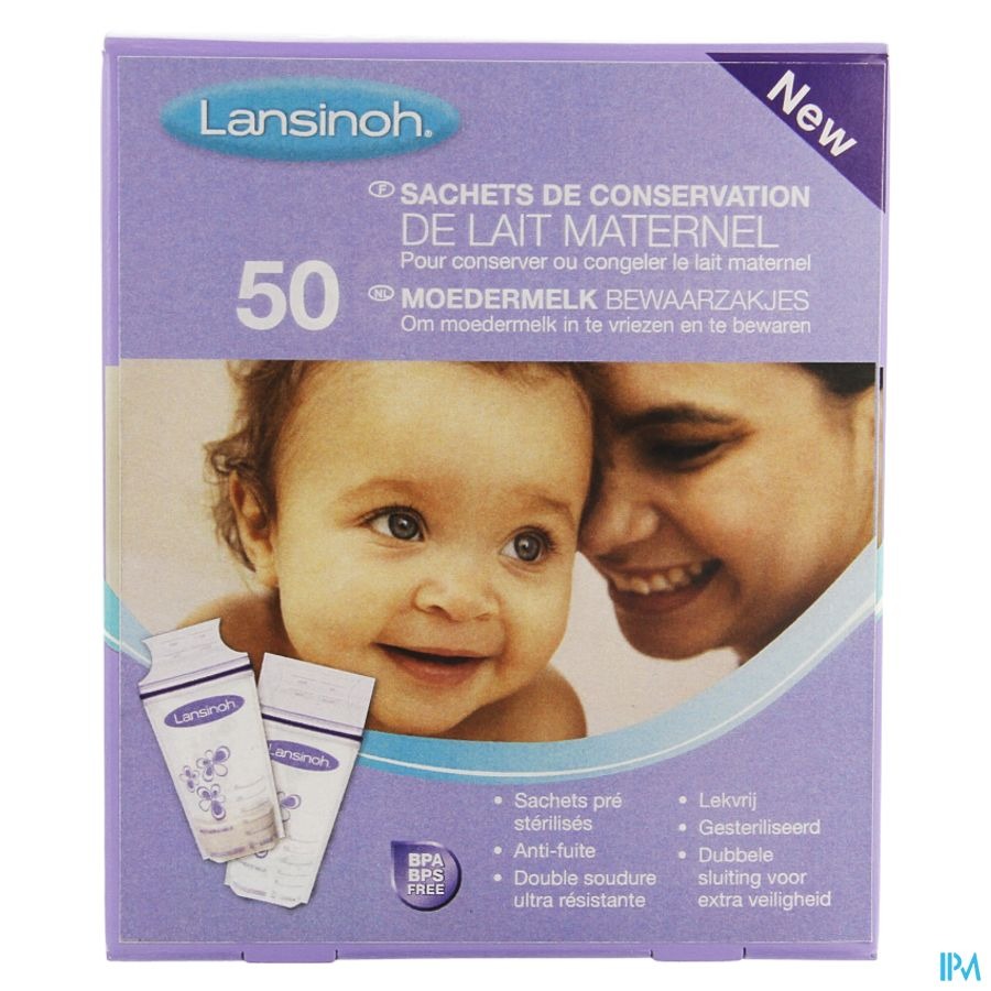 Lansinoh Sac Conservation Lait Maternel 50