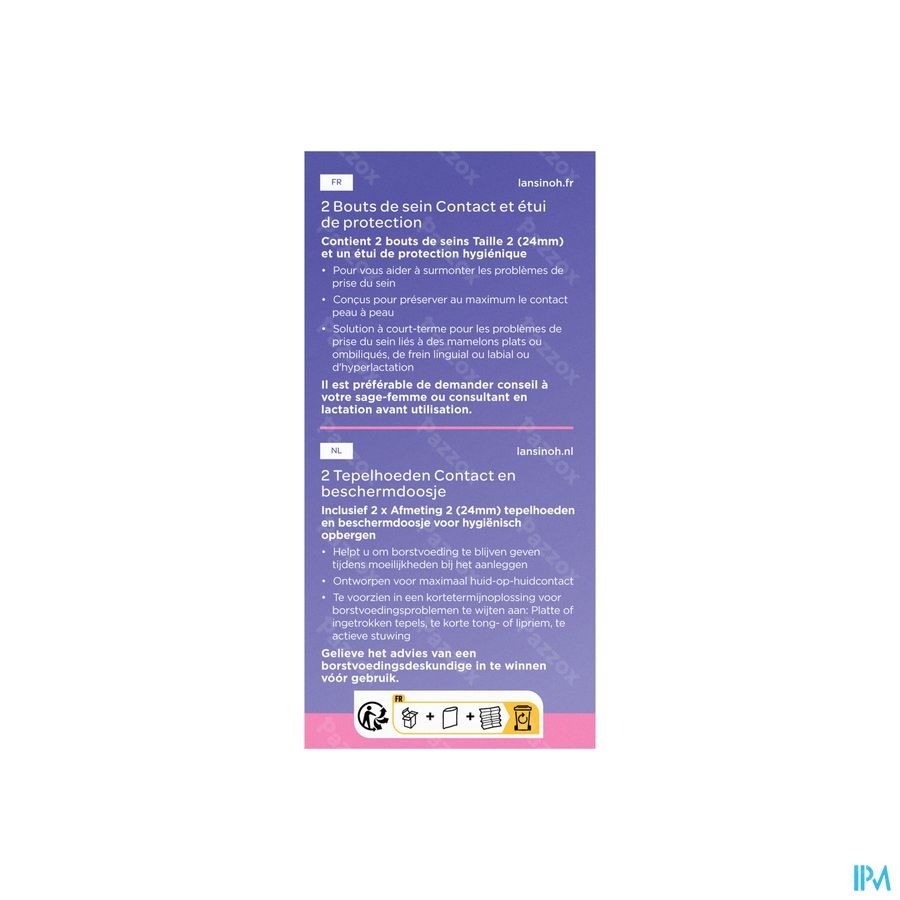 Lansinoh Bout Seins T2 2 + Etui Protection