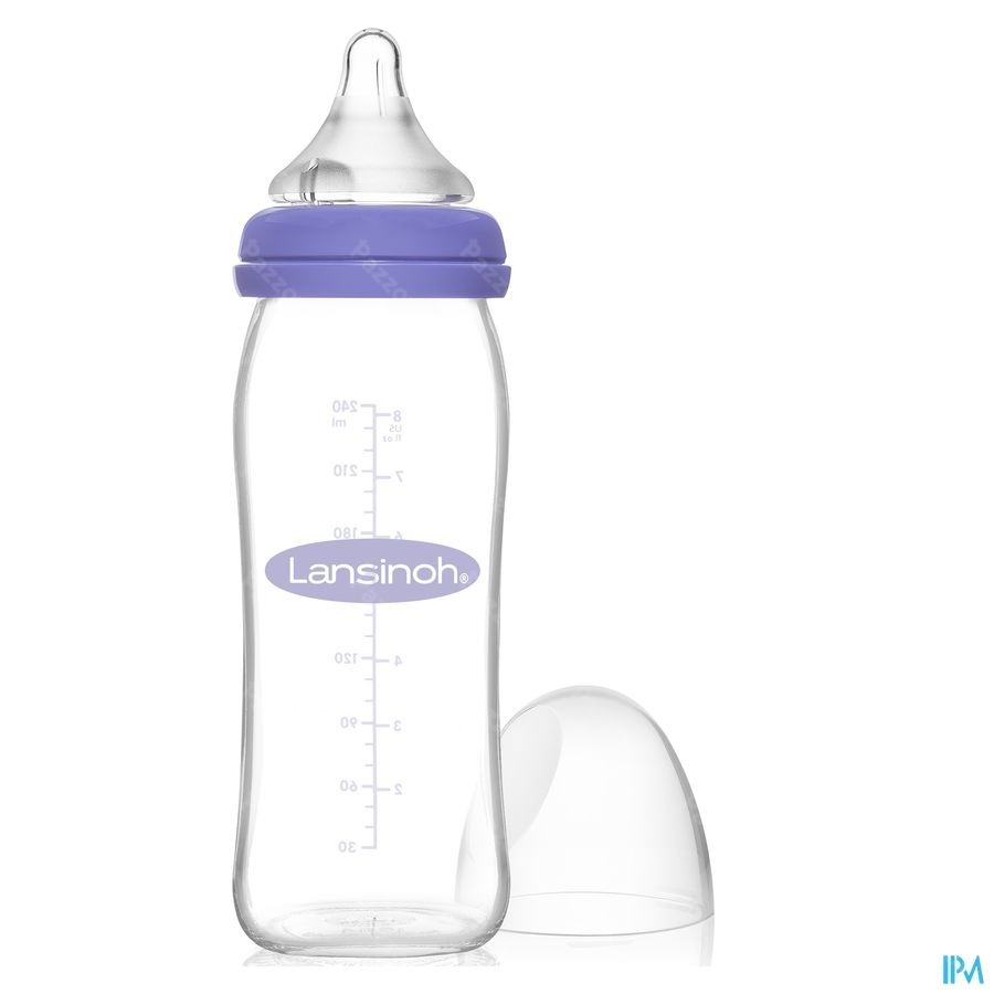Lansinoh Biberon Verre + Tetine 240ml