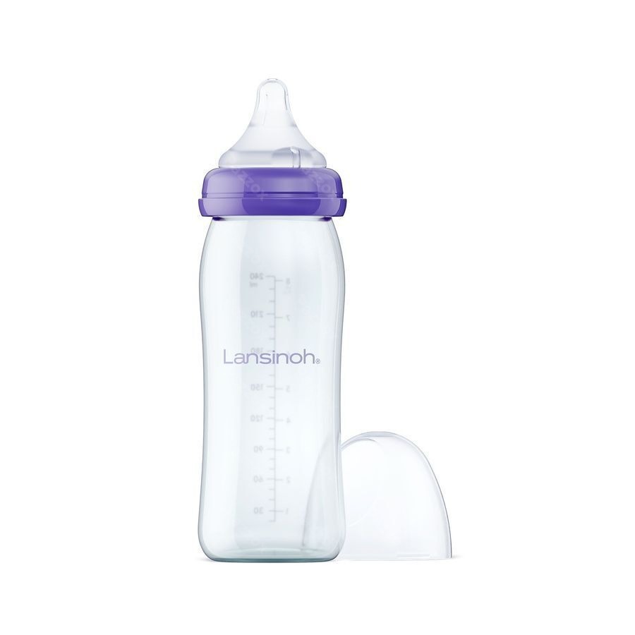 Lansinoh Biberon Verre + Tetine 240ml