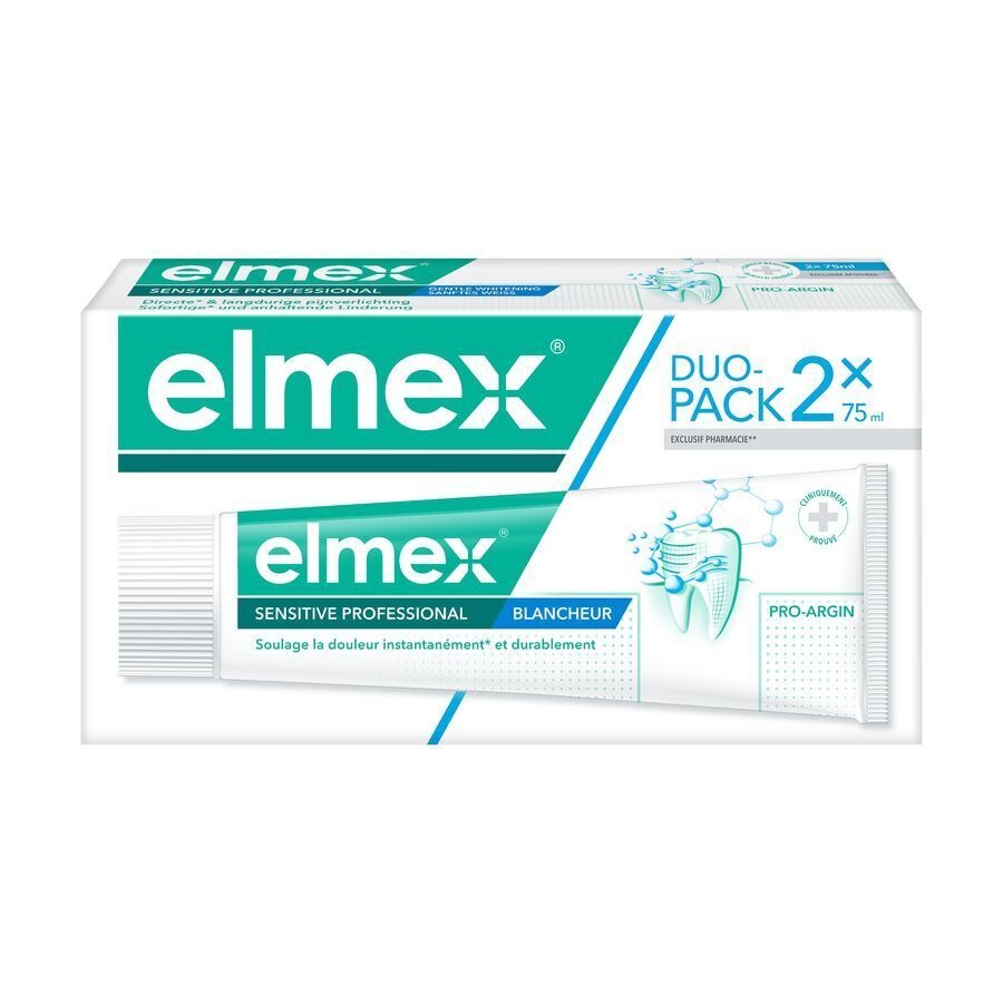 DENTIFRICE ELMEX® SENSITIVE PROFESSIONAL BLANCHEUR TUBE 2X75ML -1.50€