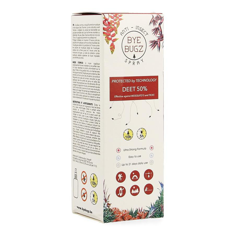 Byebugz Anti Insect Deet 50% Spray