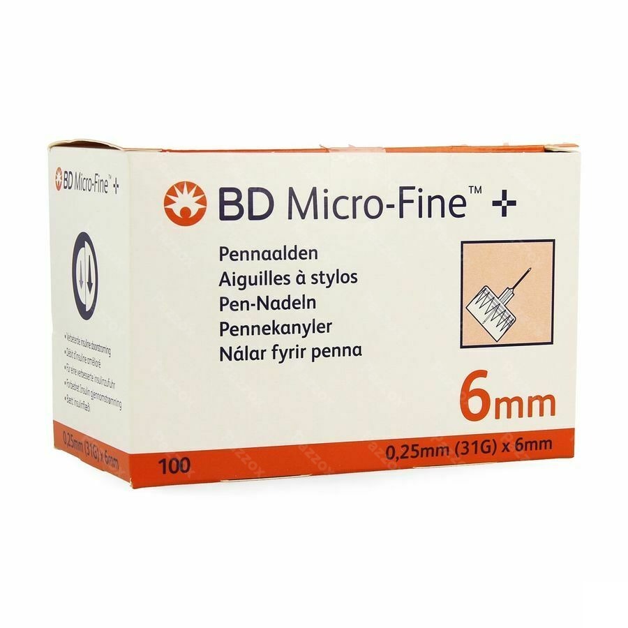 Bd Microfine Aig.stylo 0,25mm 31g 6mm 100 320734