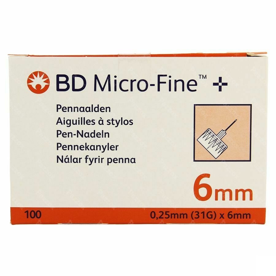 Bd Microfine Aig.stylo 0,25mm 31g 6mm 100 320734