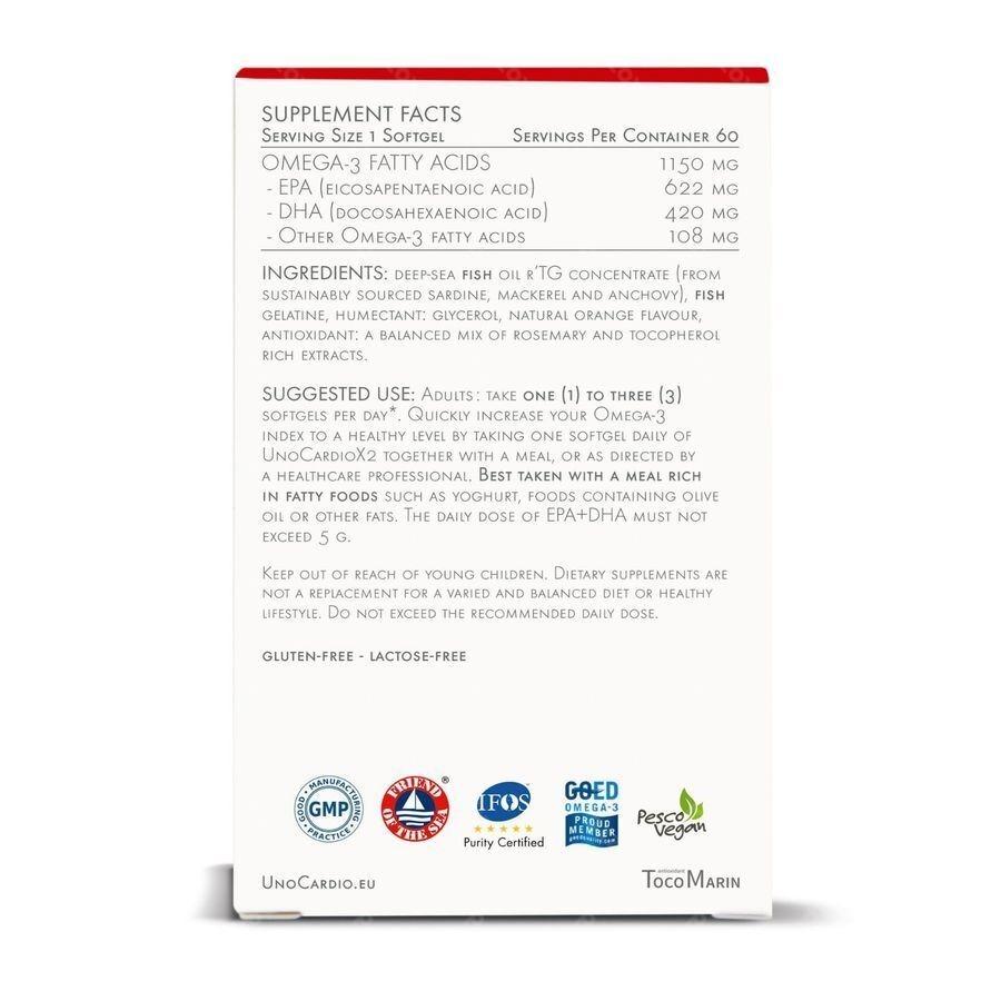 Unocardio X2 Softgels 60