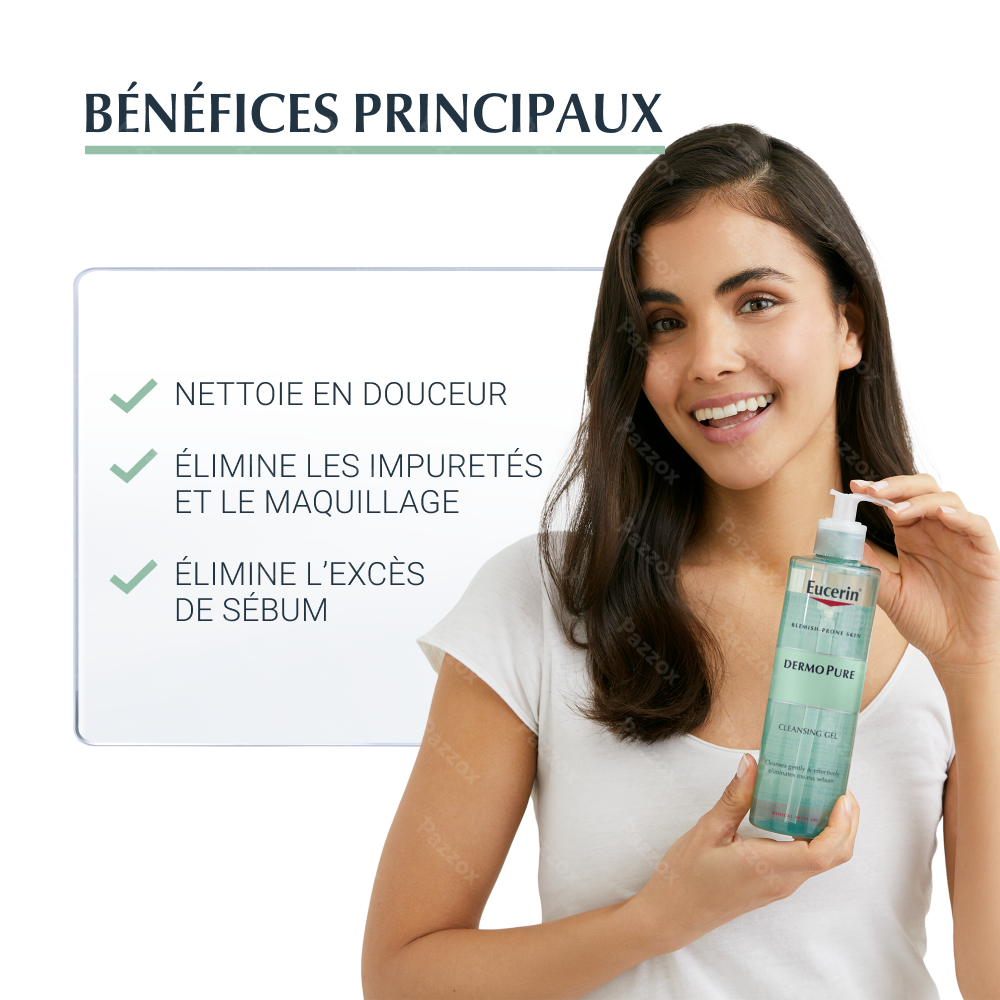 Eucerin Dermopure Gel Nettoyant Peau A Imperfections 400ml
