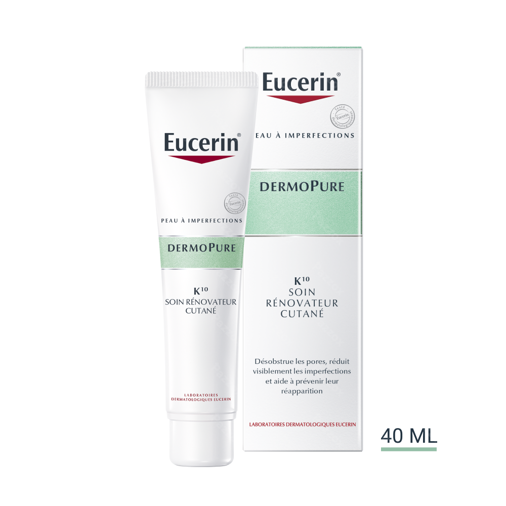 Eucerin Dermopure K Soin Rénovateur Cutané Acné Peau à Imperfections 40ml