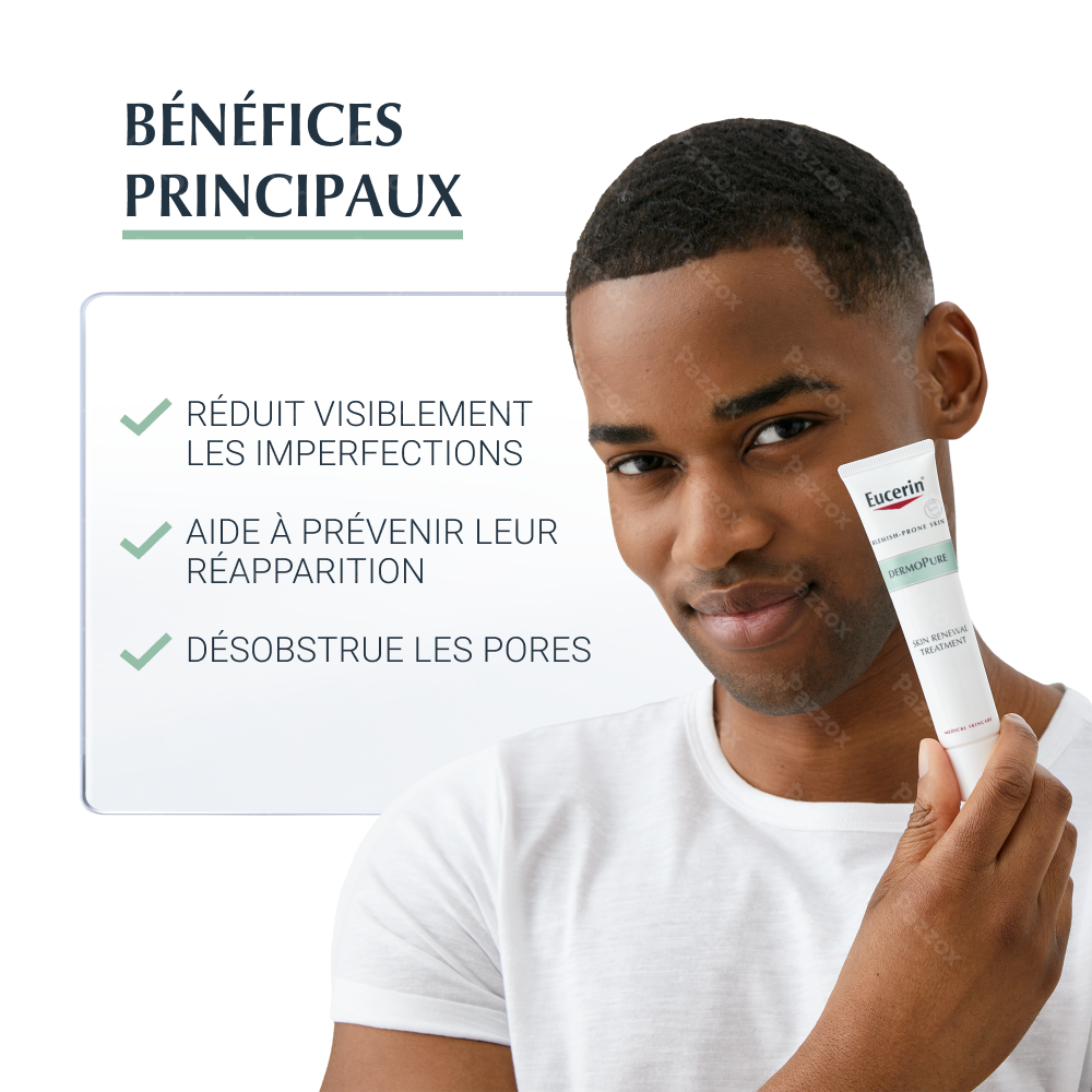 Eucerin Dermopure K Soin Rénovateur Cutané Acné Peau à Imperfections 40ml