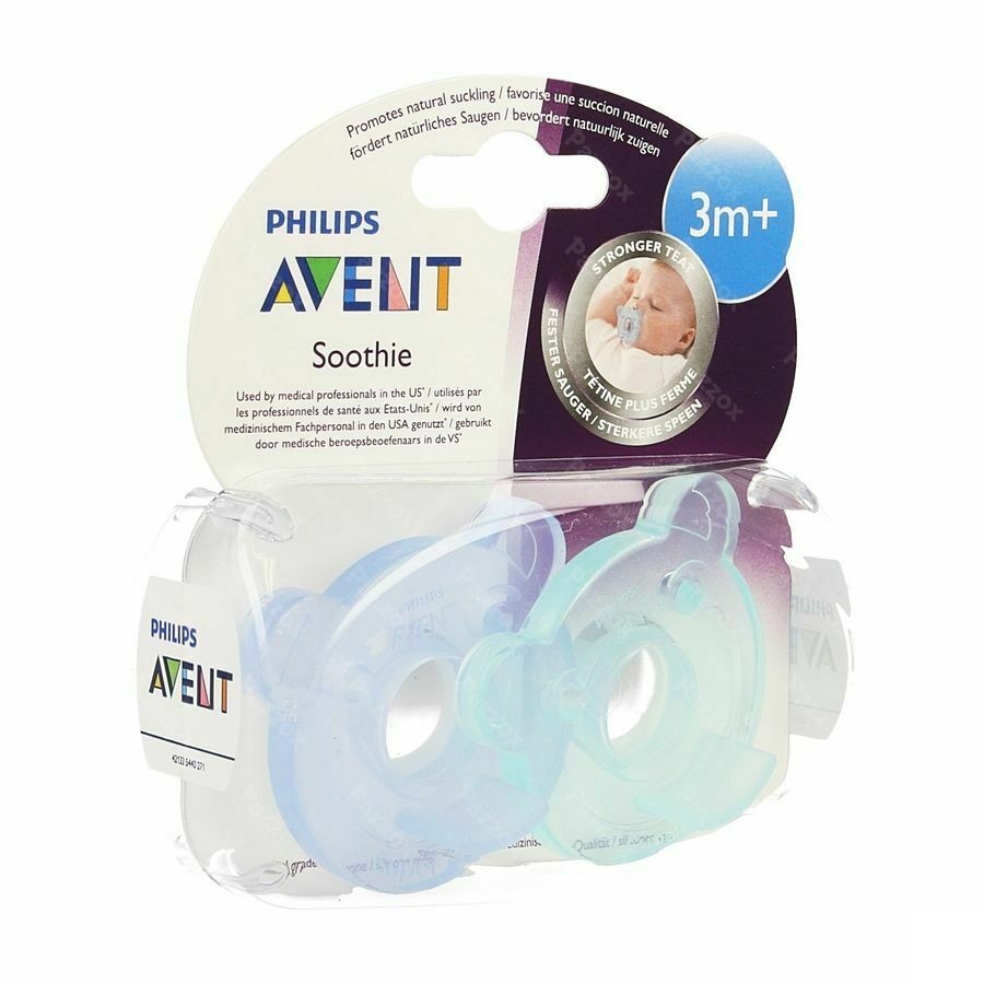 Philips Avent Fopspeen Soothie 3m+ 2pieces Scf194/03