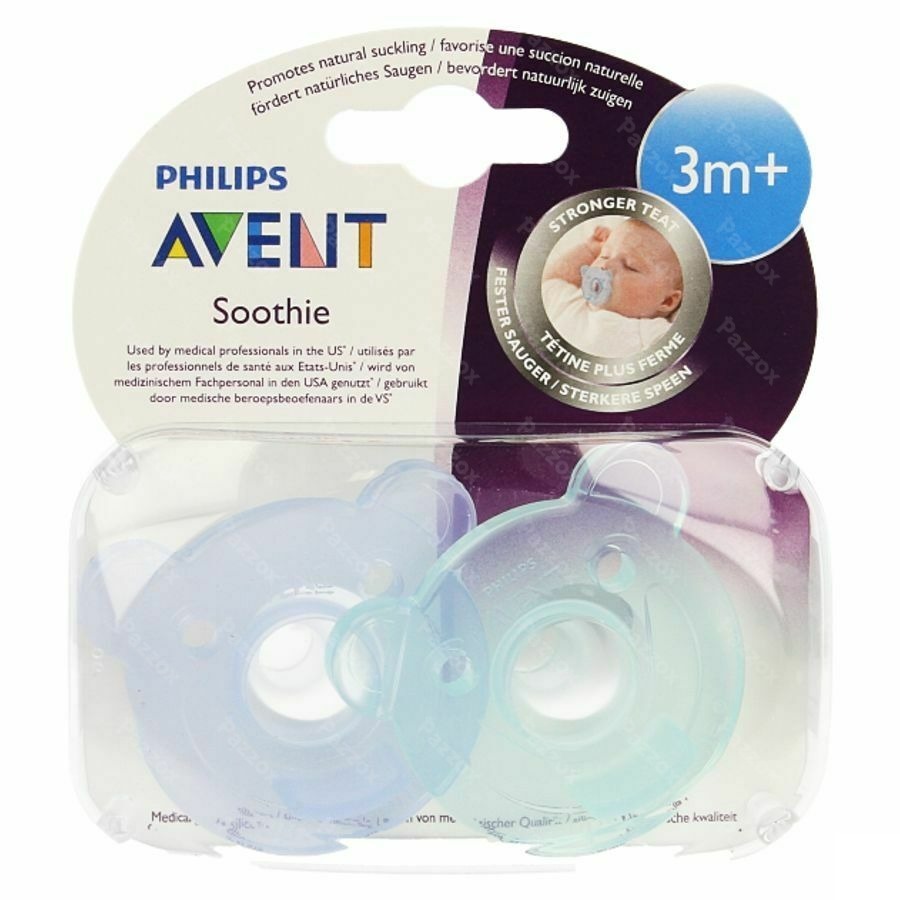 Philips Avent Fopspeen Soothie 3m+ 2pieces Scf194/03