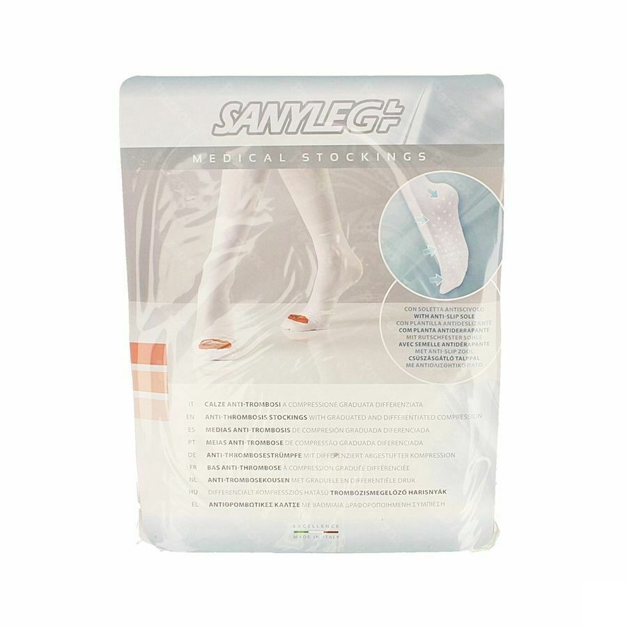 Sanyleg Ag Bas A/throm. A/slip Blanc Normal Xl 1p