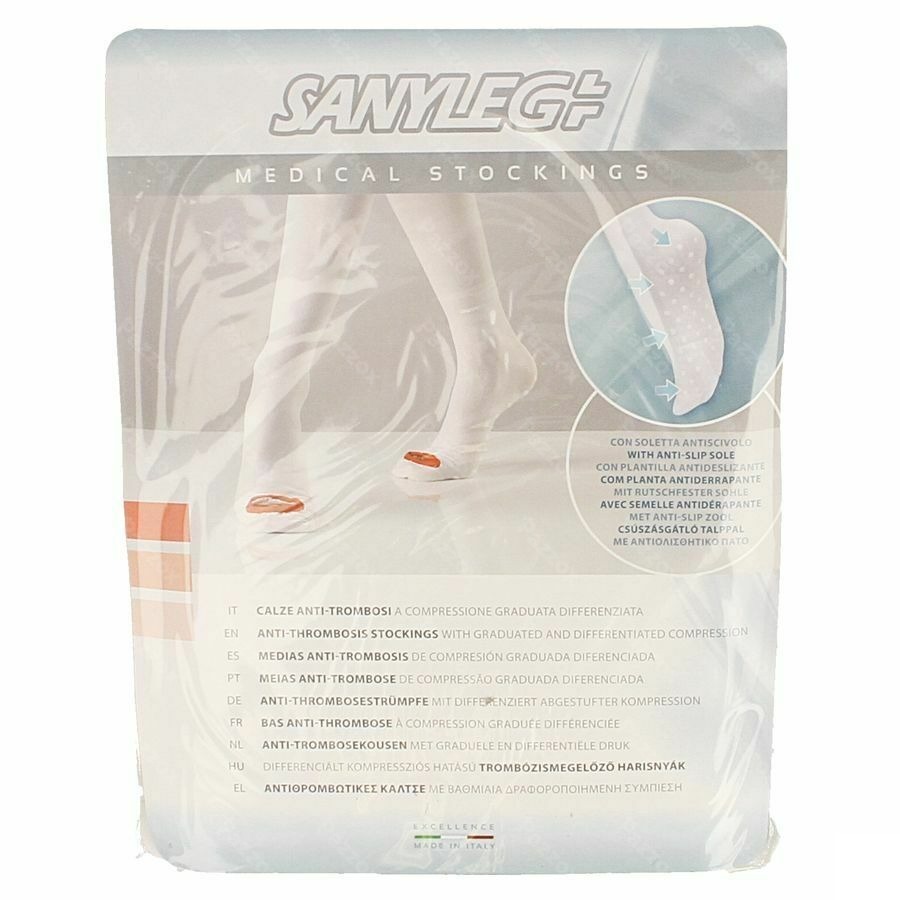 Sanyleg Ag Bas A/throm. A/slip Blanc Normal Xl 1p