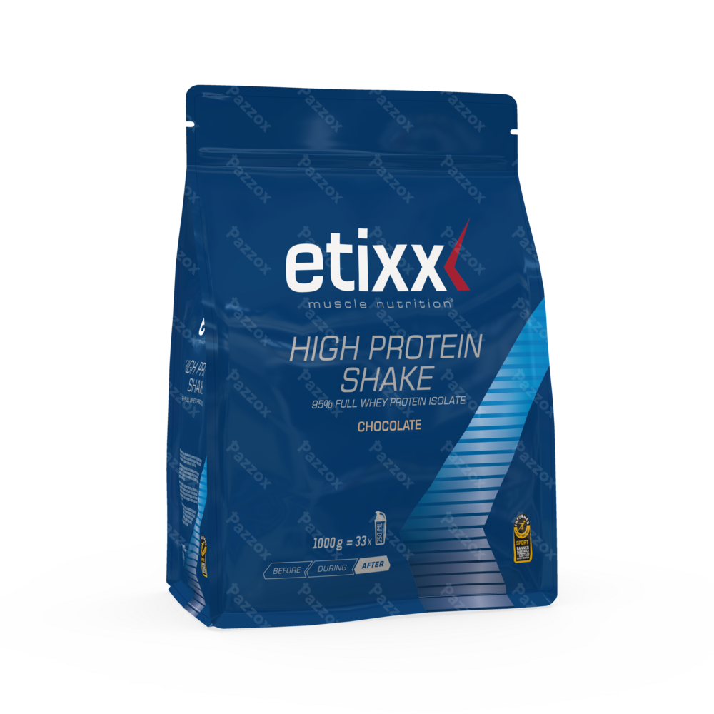 Etixx High Protein Shake Chocolate Pdr 1000g