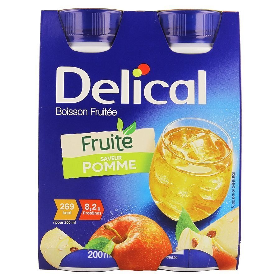 Delical Boisson Fruitée Pomme 4x200ml