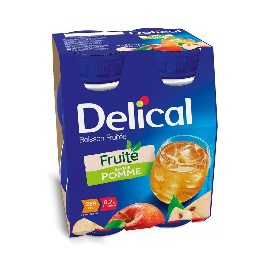 Delical Boisson Fruitée Pomme 4x200ml