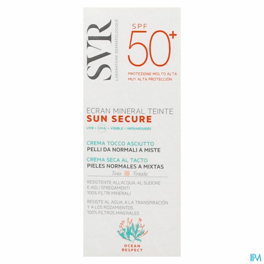 Sun Secure Mineral Teite Peau Normale SPF50+ 60ml